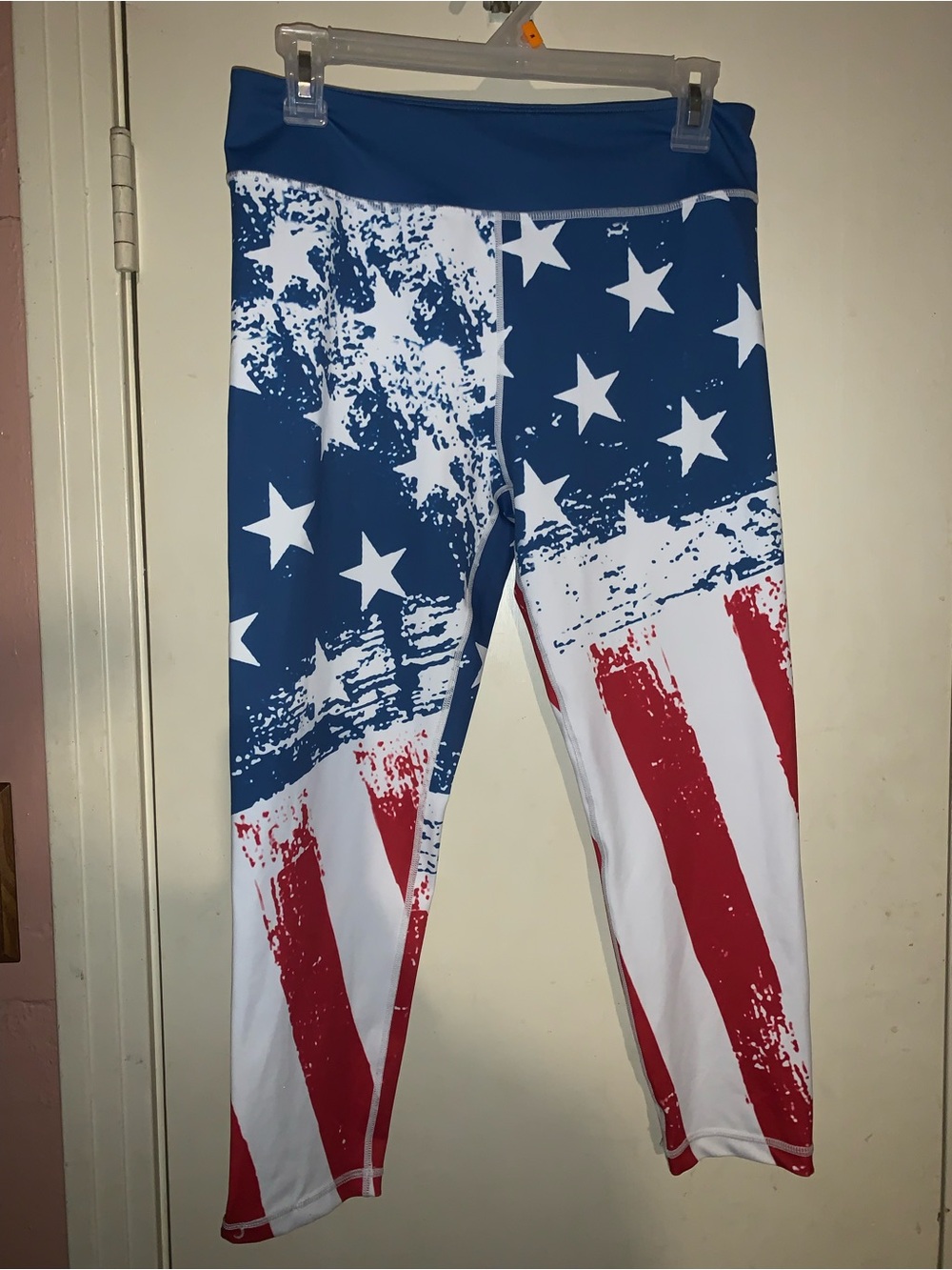 Constantly Varied Gear CVG American Flag Patriotic Capri Leggings Large